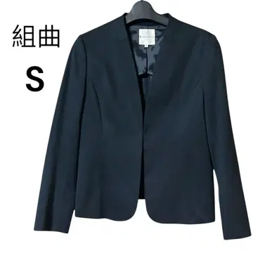 새상품급 노카라 자켓 S 사이즈 네이히