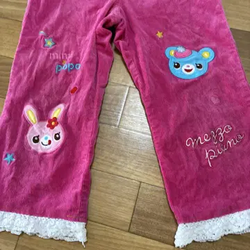 메조 피아노 미미짱 포포짱 핑크 바지 130 헤이세이 여자아이 나루미야