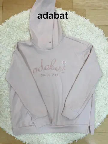 adabat 후드 부착 핑크 트레이닝복