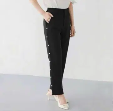 새상품급 fitmore 사이드 펄 스트레이트 팬츠