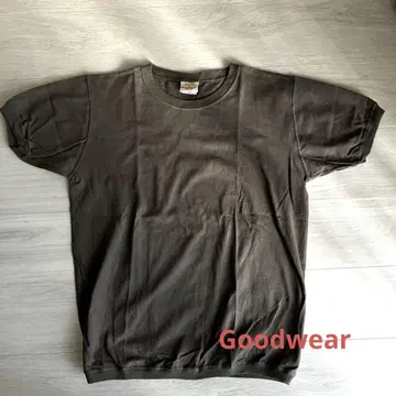 Goodwear 100% 코튼 L 사이즈 차콜 그레이 티셔츠