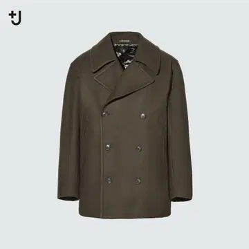 유니클로 +J 울 블렌드 오버 사이즈 피 코트