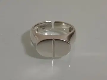 Binich 와이드 앵커 체인 인다이 반지