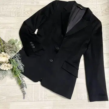 새상품급 브룩스브라더스 캐시미어 혼방 테일러드 자켓 블랙 S