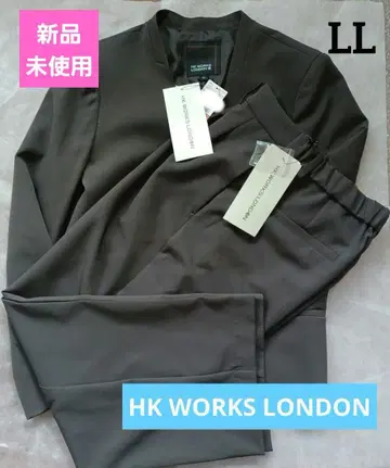 [미사용 새상품] HK WORKS LONDON 노카라 팬츠 셋업