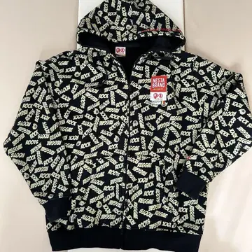 NESTA BRAND 네스타 브랜드 로고 프린트 블랙 후드티 L 사이즈