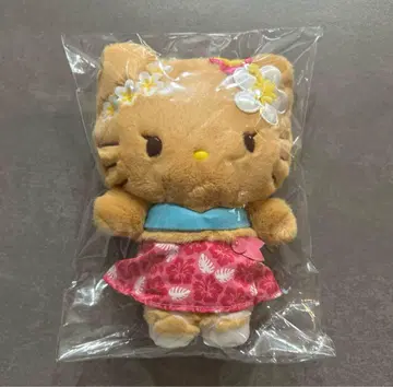 산리오 토코나츠베케이션 봉제 인형 키링 헬로키티 핑크