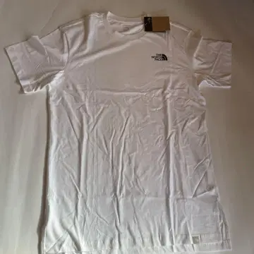 THE NORTH FACE 화이트 무지 반팔 티셔츠 화이트 XL