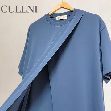 [새상품] CULLNI 비대칭 레이어드 롱 기장 T셔츠 M