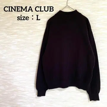 CINEMA CLUB 하이넥 니트 [ L ] 긴팔 스웨터 심플 0919
