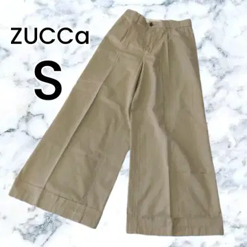[ ZUCCa ] 베이지 치노 팬츠 와이드 팬츠 S 사이즈