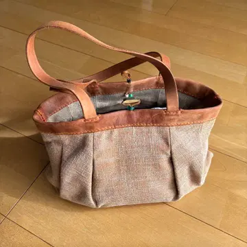 HENRY CUIR 토트백 베이지 브라운