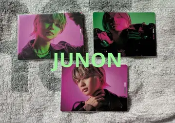 JUNON 트레이딩 카드 3장 세트
