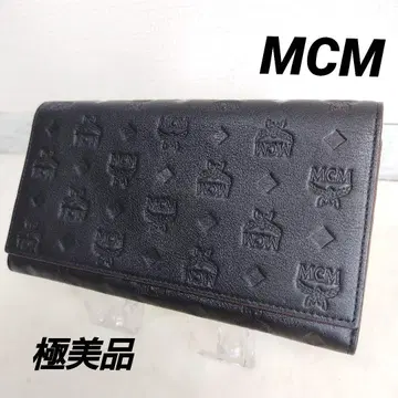 컨디션 최상 MCM 에씨엠 장지갑 로고 엠보 올 패턴