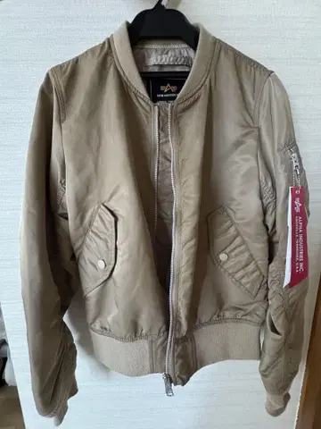 ALPHA INDUSTRIES MA-1 자켓 X-SMALL 베이지
