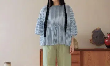 COMFORT 린넨 와이드 블라우스