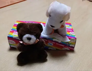 곰과 강아지 봉제 인형 세트