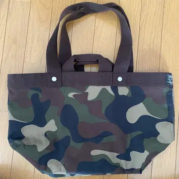 새상품급 ROOTOTE 카모플라 패턴 카모 패턴 토트백 특대 사이즈