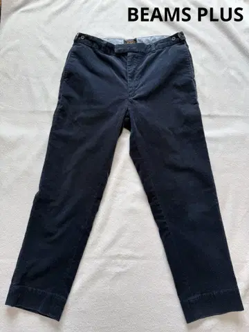 [새상품급] BEAMS + 코듀로이 크롭 팬츠 네이비 M 사이즈