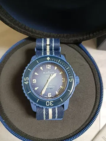 미사용품. BLANCPAIN x Swatch 자동 와인딩 손목시계