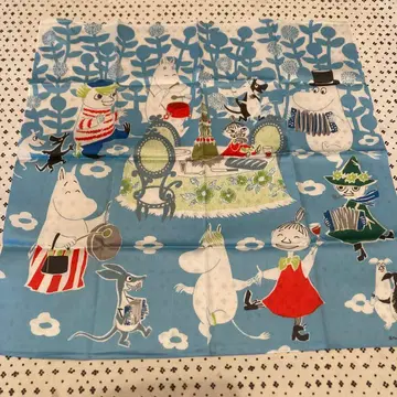 무민 손수건 블루