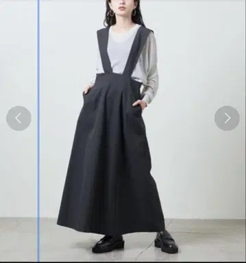 MARW UNITED ARROWS 오버롤 스커트 36 블랙