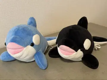 귀여운 봉제 인형 세트 ( 범고래, 돌고래 )