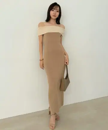 anuans 문넥 니트 원피스