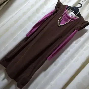 새상품 빅 사이즈 lutique 루 소매 프릴 점프 스커트 L 사이즈