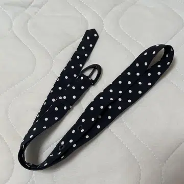 핑크하우스 물방울 패턴 리본 벨트