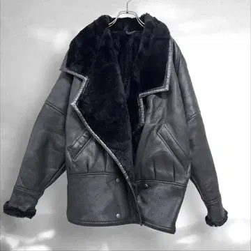 TEODEM 무스탕 자켓 양가죽 보아 오버 사이즈 (B0