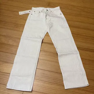 DENIME 화이트 스트레이트 데님 W28
