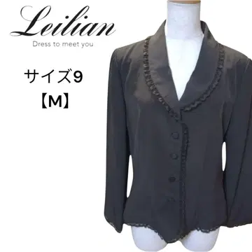 [ 일본제 ] Leilian 레리안 프릴 얇은 소재 자켓 9호 [ M ]