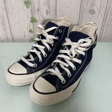 CONVERSE ALL STAR 하이컷 스니커즈 네이비 23.5cm