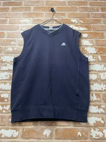 00s 아디다스 니트 베스트 원포인트 자수 구제 의류