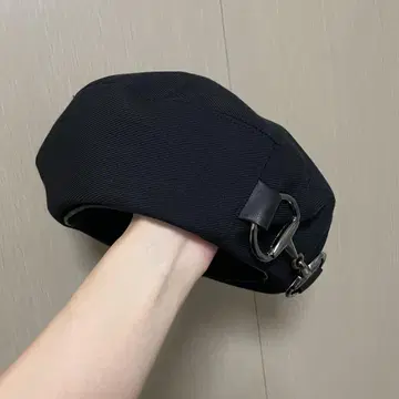 [ CA4LA ] 금장 장식 블랙 베레모