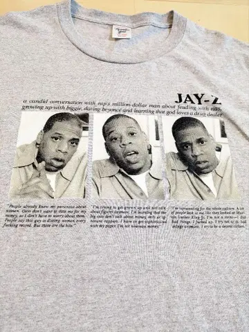 JAY-Z 그레이 T셔츠 빅