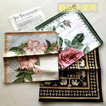 Jim Thompson 꽃무늬 실크 손수건