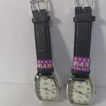 쿼츠 손목시계 실버/블랙 약 4년 배터리 수명