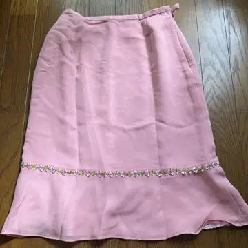 스커트 귀여운 옅은 핑크