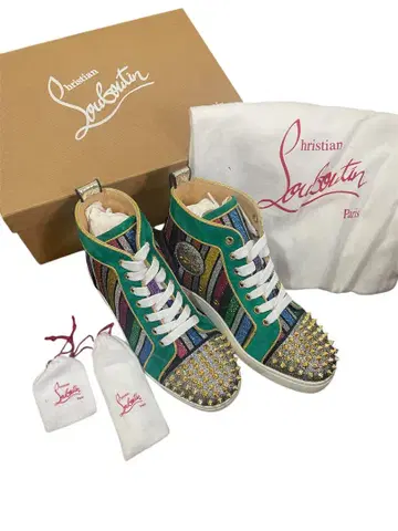 Christian Louboutin 스터드 하이컷 스니커즈