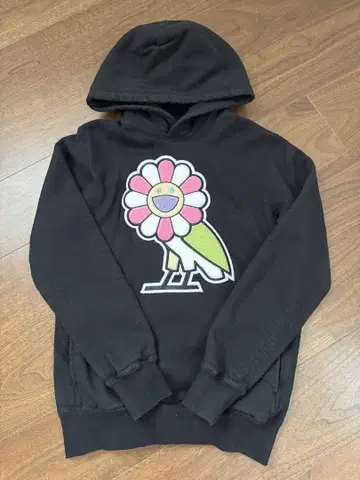무라카미 다카시 octobersveryown 콜라보 블랙 후드티 XS
