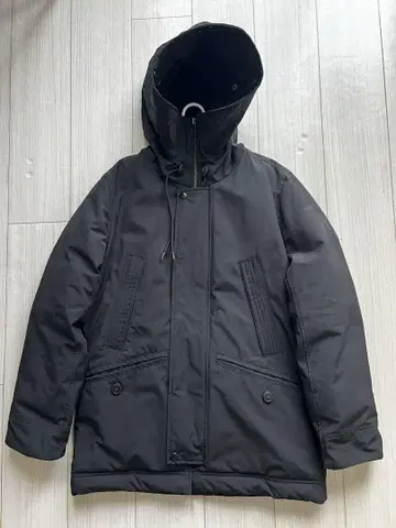 GAP 후드 부착 블랙 다운 자켓 XS