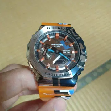 A4 봉투라서 저렴해집니다 G-SHOCK GA-2100 오렌지/블랙