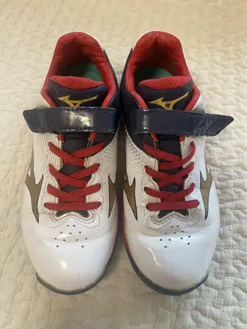 사이즈 20cm Mizuno 트레이닝 슈즈 화이트/레드/네이비