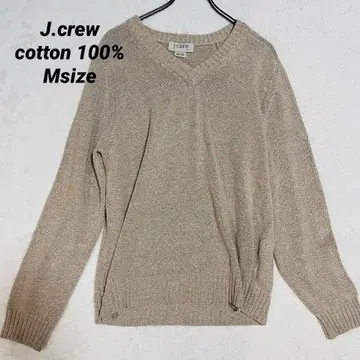 구 택 90s 00s J.CREW 빈티지 V넥 코튼 니트 스웨터