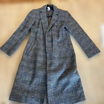 HARMONY STYLE 체크 무늬 롱 코트