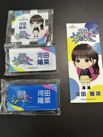 히나타자카46 네임 아크릴 키링 2종 퍼즐 아크릴 키링 카와타 히나