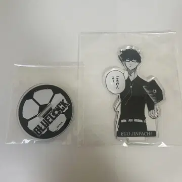 EGO JINPACHI 아크릴 스탠드 & 코스터 세트