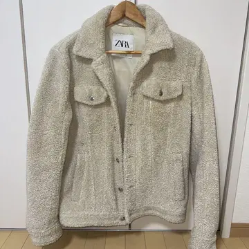 [ ZARA ] 베이지 보아 자켓 ( 남성용 )